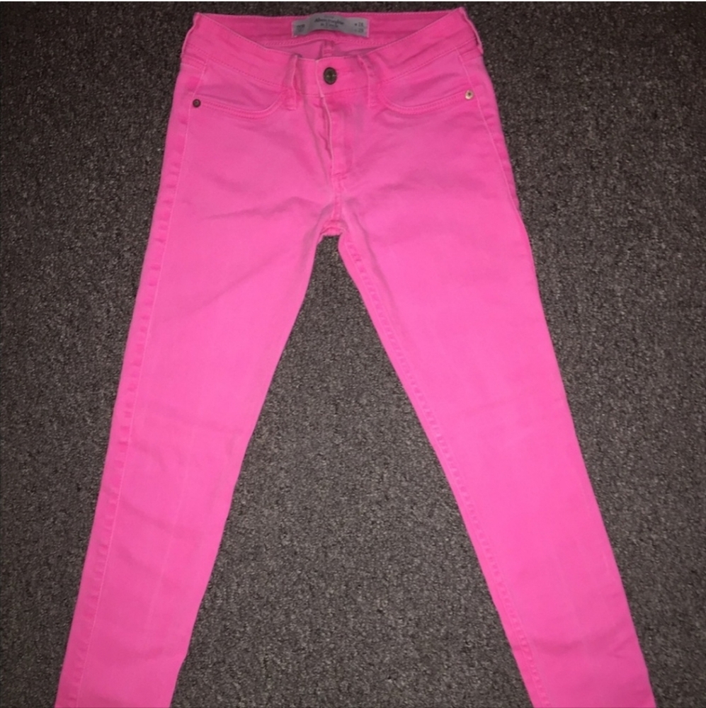 Y2K Abercrombie and Fitch Pink Jeggings